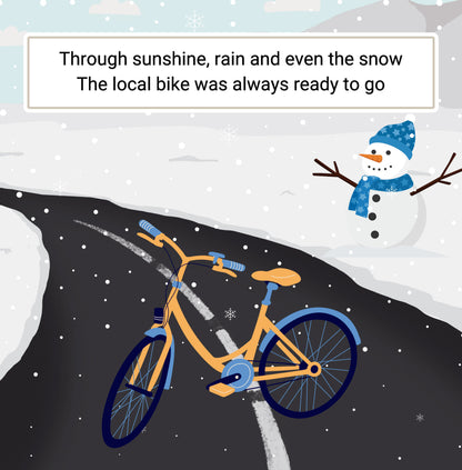 Interior page from The Local Bike by Jen Jenivive