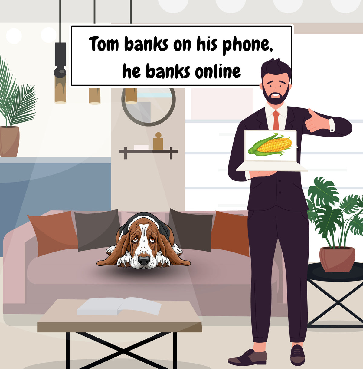 Interior page from The Massive Banker by Jen Jenivive