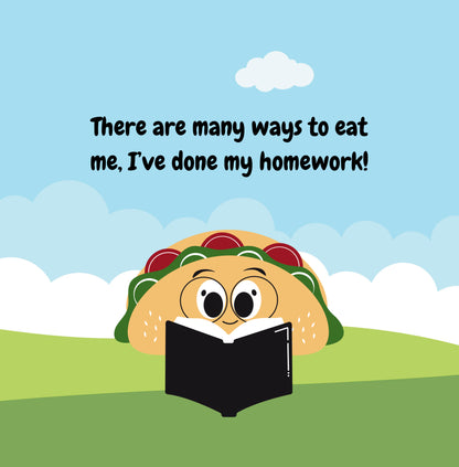 Interior page from The Tasty Taco by Jen Jenivive