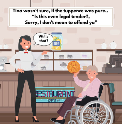 Interior page from Tina's Tip Jar by Jen Jenivive