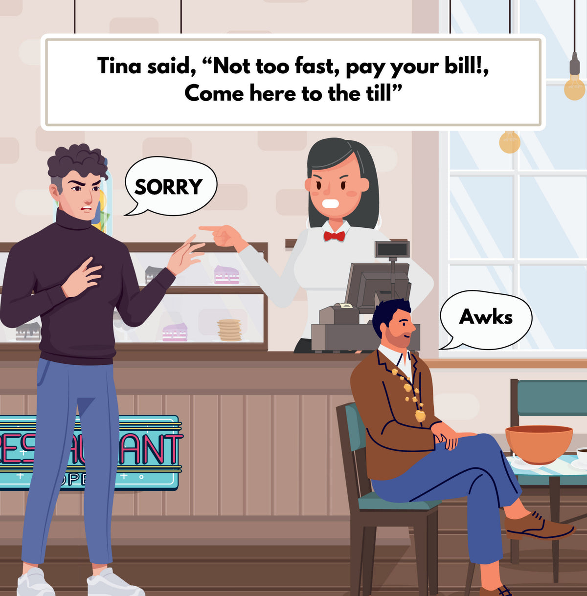 Interior page from Tina's Tip Jar by Jen Jenivive