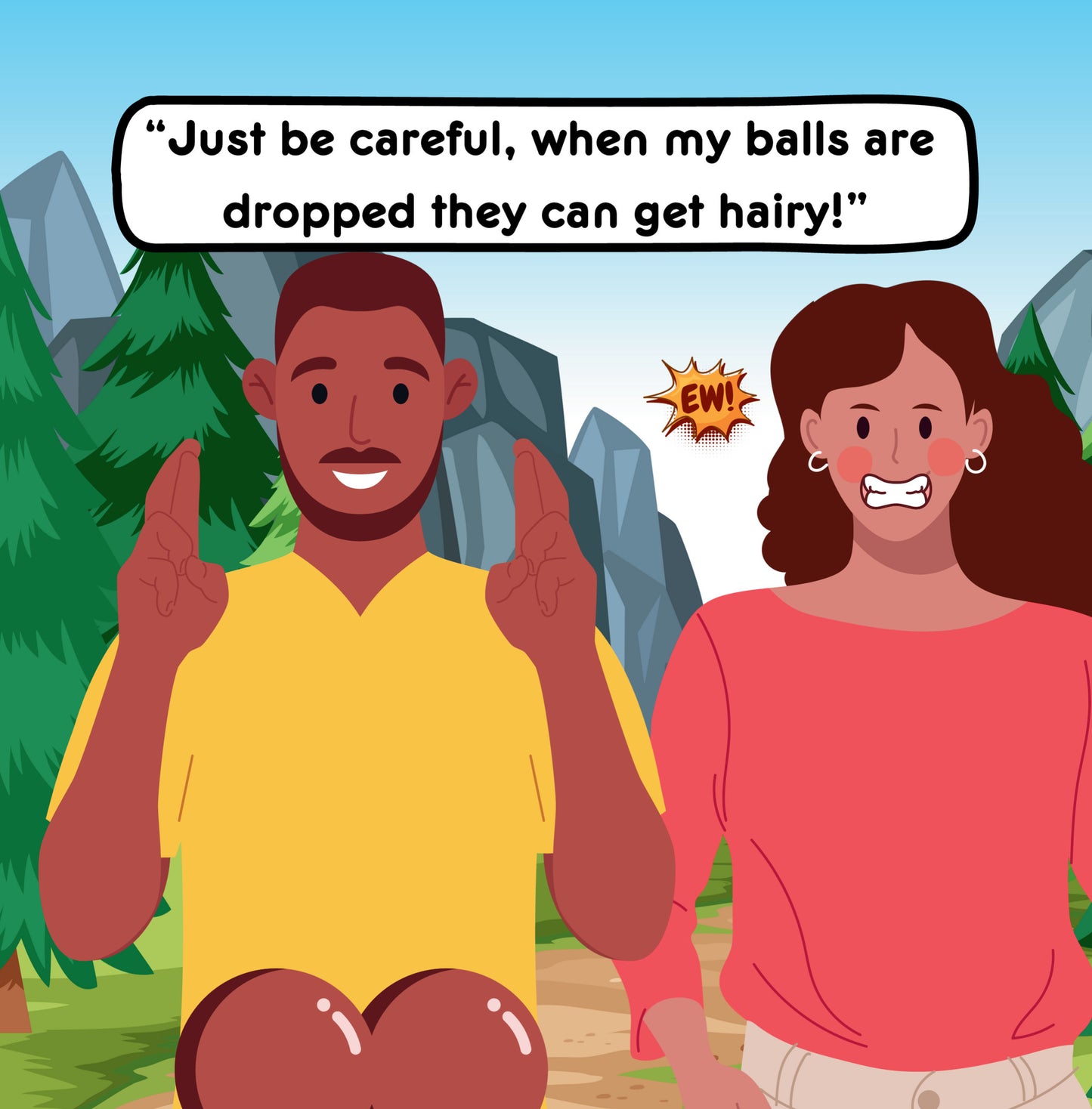 Interior page from Who Can Hold My Balls? by Jen Jenivive